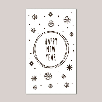 30Pcs Merry Christmas Gift Cards Greeting Card Christmas Tree Stickers Cute Design For 2022 New Year Gift decoration card