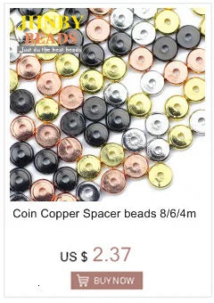 JHNBY Gold Plated Metal beads 2/3/4/5/6/8MM Round Iron Spacer Loose Beads For Jewelry Bracelets Necklace Making DIY Accessories