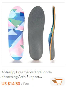 Plantar Fasciitis Orthopedic Sport Insole Men Women Sneaker Flat Feet High Arch Support Orthotic Insoles Plantillas Insert Sole