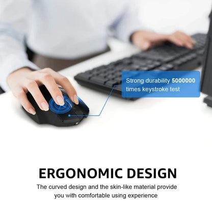 Bluetooth Compatible Mouse Rechargeable 2.4G INPHIC PM6 Wireless Mouse Office Mute Support PC Laptop Tablet Smartphone Universal