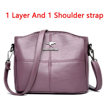 Women Embroidery Tote Bag High Quality Leather Ladies Handbags 2024 Women Shoulder Bag Small Crossbody Bags For Women Sac a Main