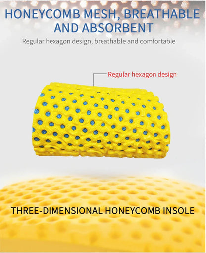 Memory Foam Insoles For Shoes Sole Mesh Deodorant Breathable Cushion Running Insoles For Feet Man Women Orthopedic Insoles