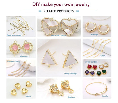 18K Gold Plated Brass Spacer Beads For Jewelry Making Materials,Separators For Beads, Striped Cut Flower Beads For Needlework