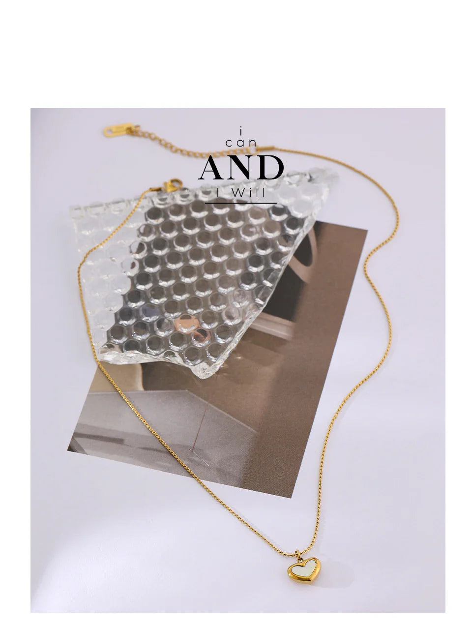 Yhpup Cute Heart Natural Shell Pendant Necklace 18 K Plated Stainless Steel Collar Necklace Gift Jewelry бижутерия для женщин