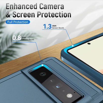 Heavy Duty Rugged Armor Shockproof Case For Google Pixel 8 7 6 Pro 6A 7A 8A Soft TPU Hard Plastic Protective Back Cover Fundas