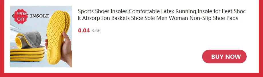 1Pair Height Increase Insole for Feet Comfort Plantar Fasciitis Shoes Insoles Men Women Sports Air Shock Absorbing Shoe Pads