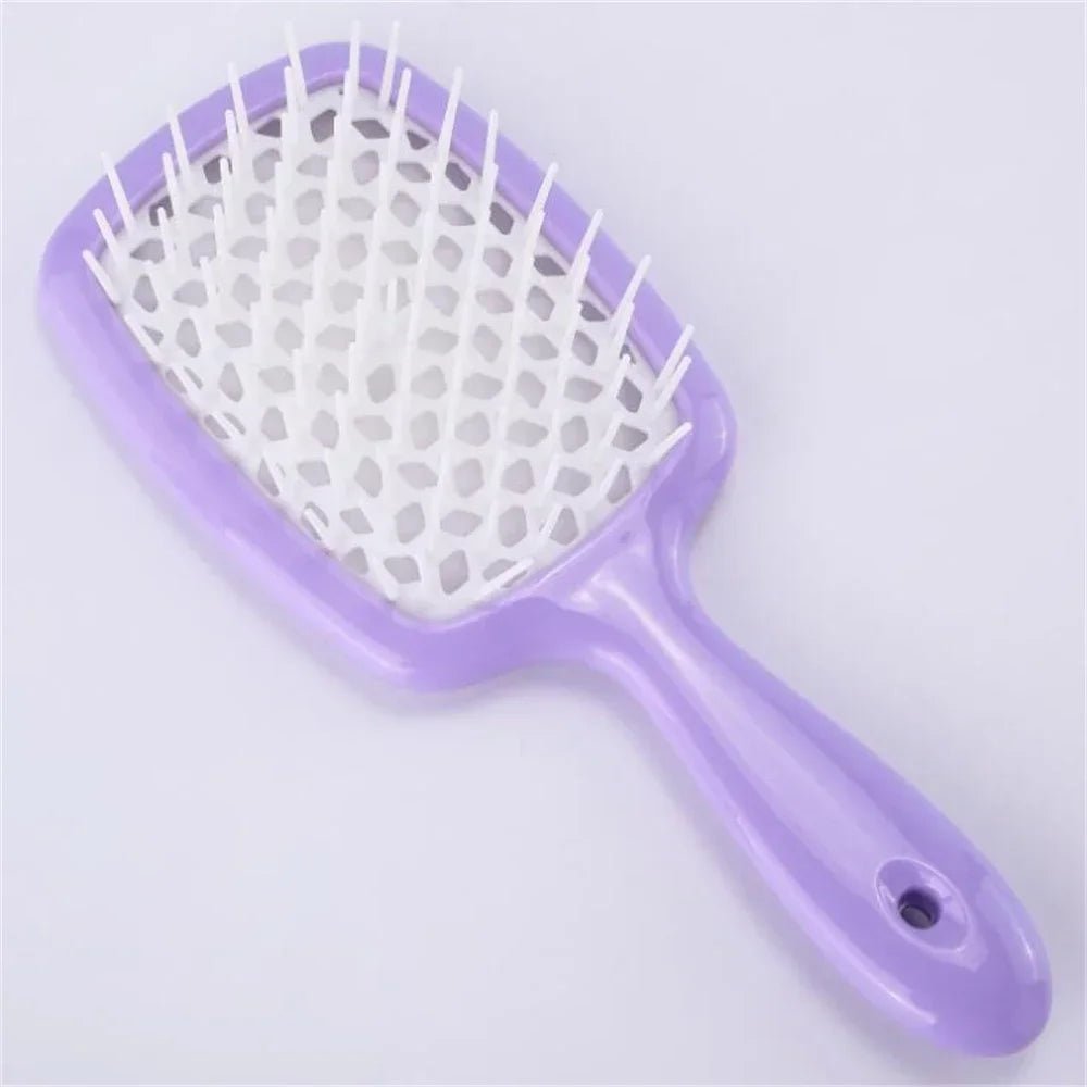 Tangled Hair Comb Detangling Hair Brush Massage Combs Hollow Out Wet Curly Hair Brushes Barber Comb Salon Hair Styling Tools