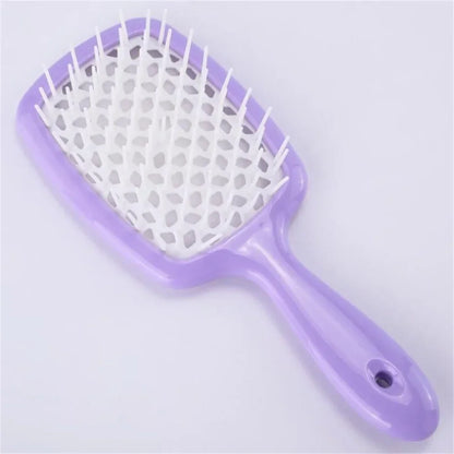 Tangled Hair Comb Detangling Hair Brush Massage Combs Hollow Out Wet Curly Hair Brushes Barber Comb Salon Hair Styling Tools