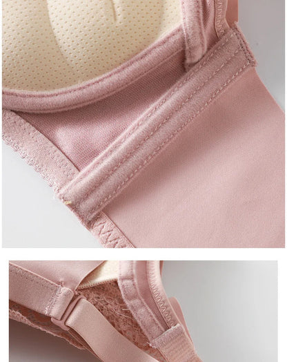 8cm Thickened Non-empty Cup Underwear Small Chest Gather Anti-sagging Hand-cup Bra Adjustable Bra Women