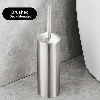 Stainless Steel Bathroom Toilet Brush Holder Accessories Black Toilet Brush Wall Mounted WC Cleaner Brush FR07