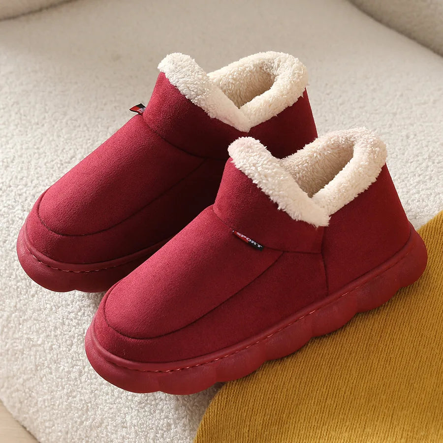 Asgard Classic Plush Slippers For Women Winter 2024 New Outdoor Fluffy Warm Boots Leisure Cotton Shoes Indoor Cozy Home Slides