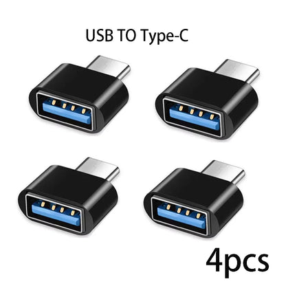 Mini Type C to USB Adapter 3.0 USB-C  Male OTG A Female Data Connector For MacBook Pro iPad Mini 6/Pro MacBook Air Type C Device