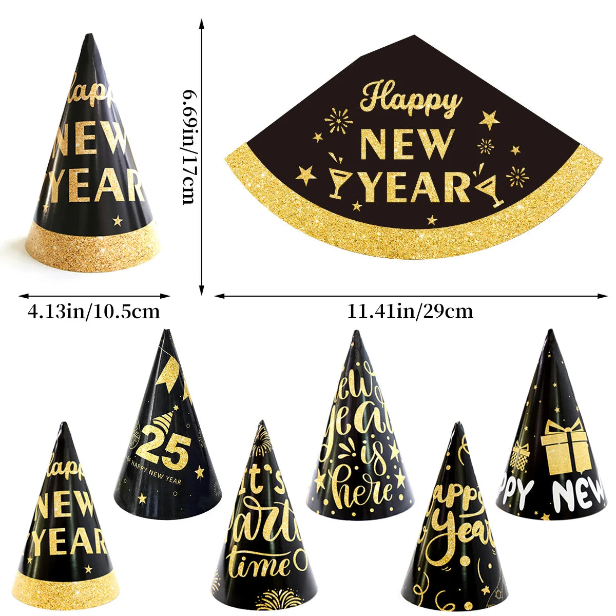 Happy New Year 2025 Balloons Gold Number 2025 Foil Balloons Happy New Year Letters Balloon Banner Gold New Years Eve Party Decor