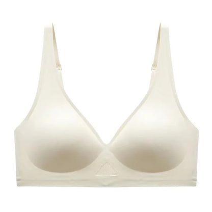 Seamless Bras For Women Wireless Bra Push Up Deep V Glossy Underwear Female Bralette Invisible Padded Brasiere Sexy Lingerie