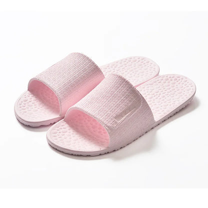 Foldable Home Slippers Hotel Travel Portable Slides Non-Slip Bathing House Guest Use Men Women Unisex Flat Shoes Salon Homestay