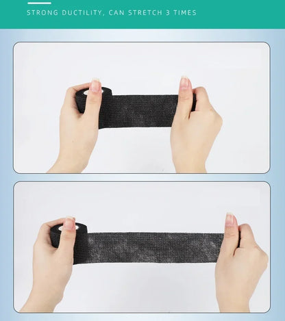 10 Rolls Athletic Wrap Tape Self Adhesive Elastic Bandage Elastoplast Sports Protector Knee Finger Shoulder Tattoo Accessories