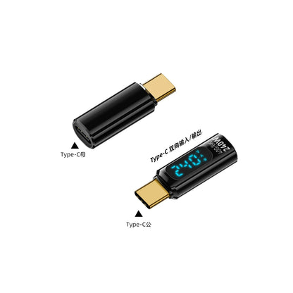 Transparent LED Display PD240W USB4.0 40Gbps Type C to C OTG Adapter 8K@60Hz 5A Fast Charging Cable for iPhone 15 14 MacBook Pro