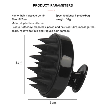 Silicone Scalp Massage Comb - Soft Hair Washing Brush for Growth, Shampoo & Shower, Gentle Scalp Massager for Hair Care