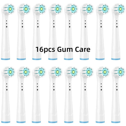 16/20PCS Brush Head nozzles for Oral B Electric Toothbrush Replacement Head Refill Sensitive Floss Cross Action for Oralb