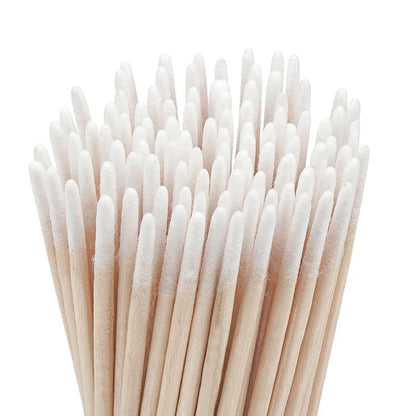100/300 Pcs Disposable Ultra-small Cotton Swab Brush Lint Free Micro Wood Makeup Brushes Eyelash Extension Glue Removing Tools