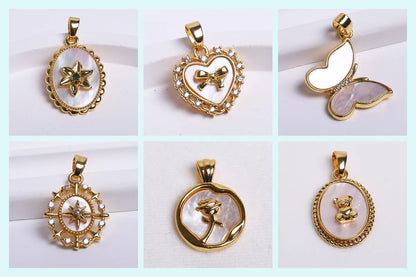 8/10MM 18K Gold Plated Brass Metal Hollow Beads Caps Flower Caps For Beads For DIY Beading Jewelry Making Supplies Wholesale