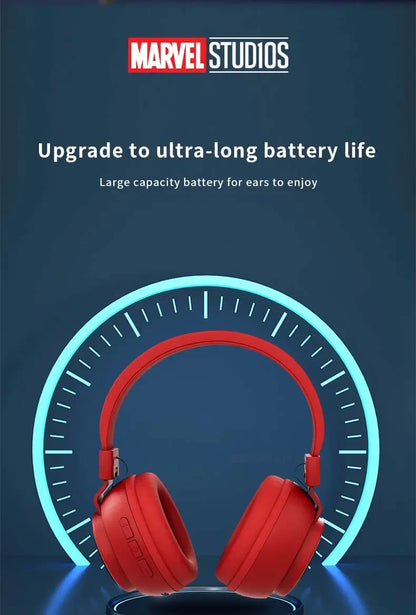 Disney Headphones Foldable HIFI Sound Bluetooth Headsets Spider-Man Series Wireless Earphones Bluetooth for Kids Anime Cartoon