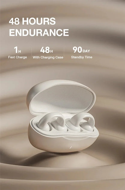 Earring Wireless Earbuds Bluetooth 5.3 Earphone Open Ear Headphones Air Conduction for Sport Running Painless Wearing Headset