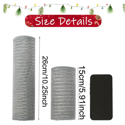 Christmas Crystal Gauze Ribbons 2024 Christmas Tree Decorations for Home Door Wreaths Navidad Noel Gifts Happy New Year 2025