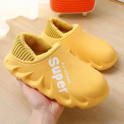 Comwarm Fur Sports Slippers For Women Winter Outdoor Waterproof Plush Home Slippers Female Fashion Indoor Soft Warm Furry Shoes