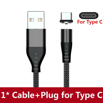 AUFU LED Magnetic USB Charging Cable USB Type C Phone Cable Magnet Phone Charger Micro USB For iPhone 11 12 Pro Max For Xiaomi