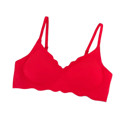 Sexy Seamless Bras For Women Wire Free Push Up Brassiere V Neck Bralette Women's Glossy Soft Underwear Female Lingerie Intimates