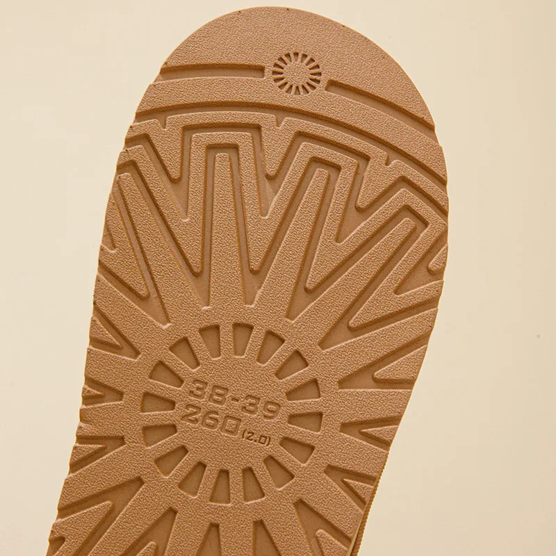 Winter Bohemian Style Indoor Fluffy Slippers with Anti-Slip and Warm Design for Comfortable Feet