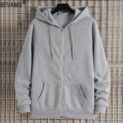 Men's Fleece Zip Up Hoodies Running Sports Sweatshirts Fashion Women Classic Casual Zipper Jackets Y2k Coats Hip Hop Streetwear
