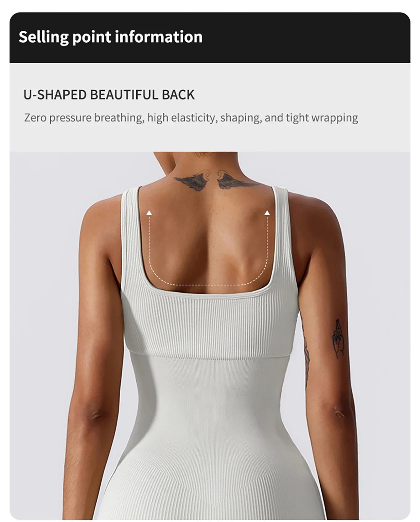 High Elastic Integrated Tight Fitting Jumpsuit Aerial Beauty Back Yoga Suit Seamless Jumpsuit for Women