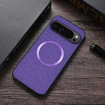 for Magsafe Fabric Cloth Case for Google Pixel 9 8 7 6 Pro XL 7A 8A 6A Magnetic Wireless Charging Slim Cover for Pixel 9Pro 8Pro