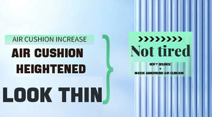 1Pair Height Increase Insole for Feet Comfort Plantar Fasciitis Shoes Insoles Men Women Sports Air Shock Absorbing Shoe Pads