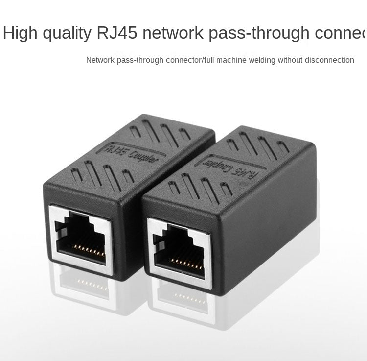 New RJ45 Connector Cat7/6 Ethernet Adapter Gigabit Interface Network Extender Convertor For Extension Cable Female to Female
