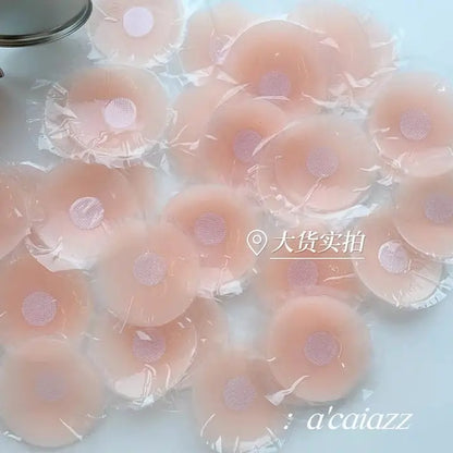 Reusable Breast Petals Lift Invisible Silicone Bra-less Pasties Pad Nipple Cover Invisible Petal Adhesive Stick on Bra for Women