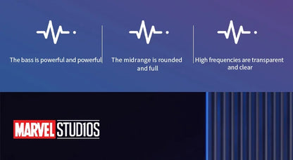 Disney Headphones Foldable HIFI Sound Bluetooth Headsets Spider-Man Series Wireless Earphones Bluetooth for Kids Anime Cartoon