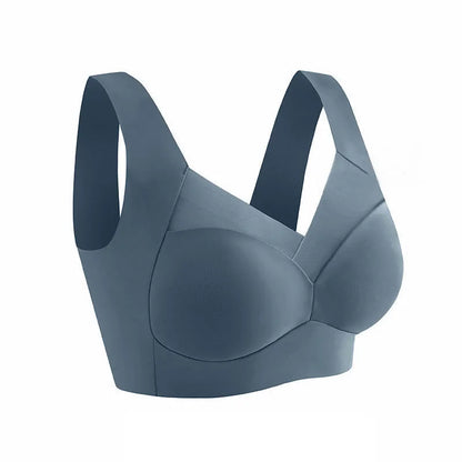 Women Sexy Bra Full Cup Brassiere Female U Back Underwear Lace Splicing Pespective Bralette V Neck Intimates Lingerie Large Size