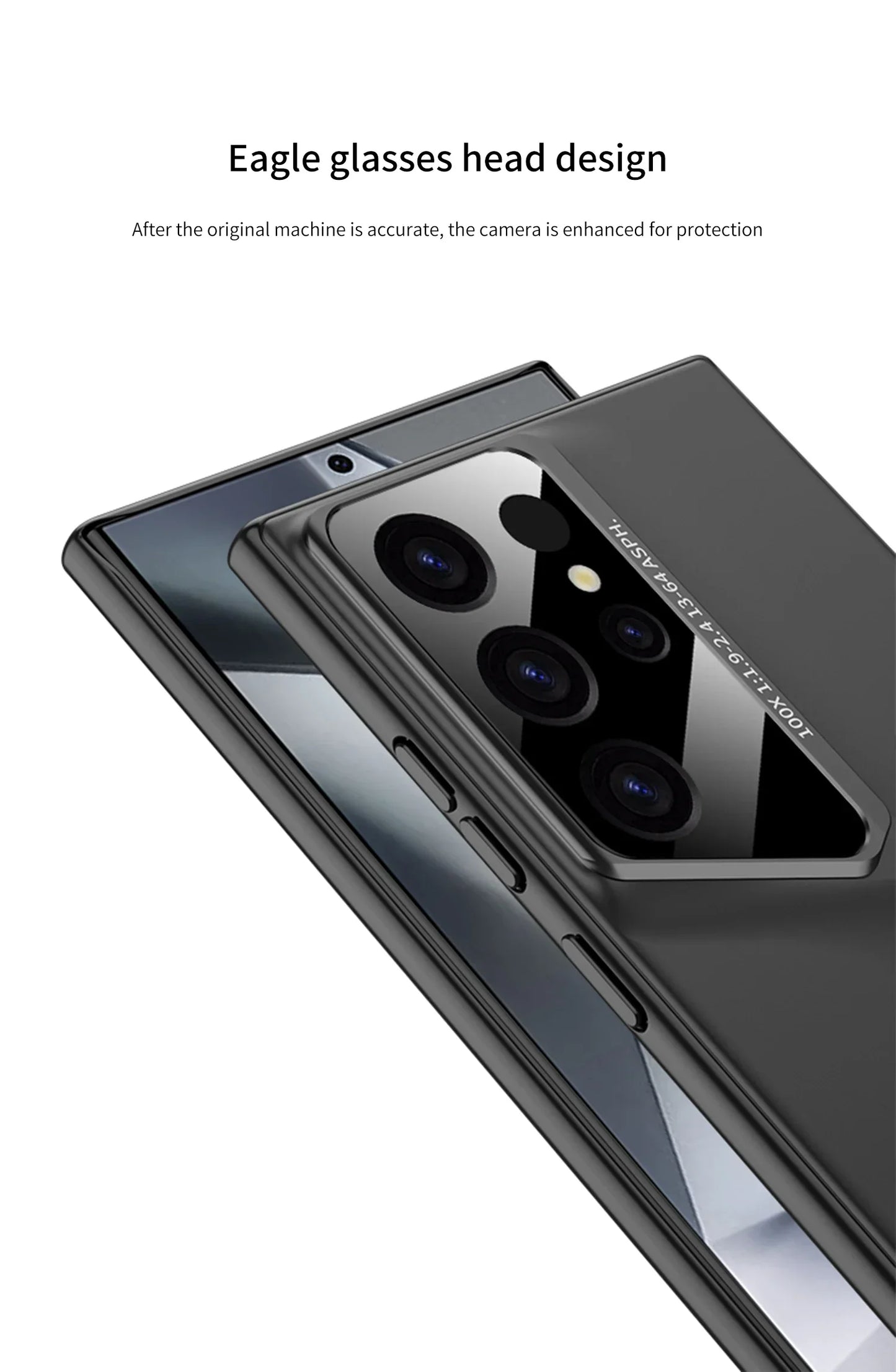 Ultrathin Blade Mecha Hard PC Matte Phone Case For Samsung Galaxy S24 S23 S22 Ultra Lens Protection Frosted Shockproof Cover