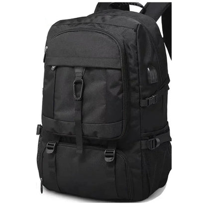 50L 80L Large Travel Backpack Men Separate Shoe Compartment Business Bag Outdoor Sports Waterproof Man Black Storage Backpacks