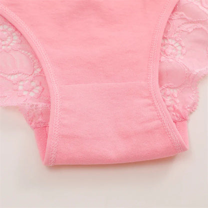 3PC/Set Women Sexy Lace Panties Low Rise Hollow Out Briefs Floral Transparent Underwear for Feamale Elastic Straps Soft Lingerie