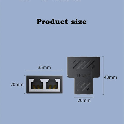 RJ45 Splitter 1 to 2 Ethernet Adapter Internet Network Cable Extender RJ45 Connector Coupler for PC TV Box Router