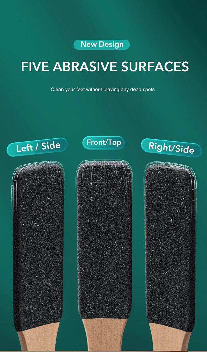 1PCS Professional Pedicure Rasp Tool for Dead Skin Crack Heels Beech Wood Foot File Rasp Callus Remover Foot Scrubber