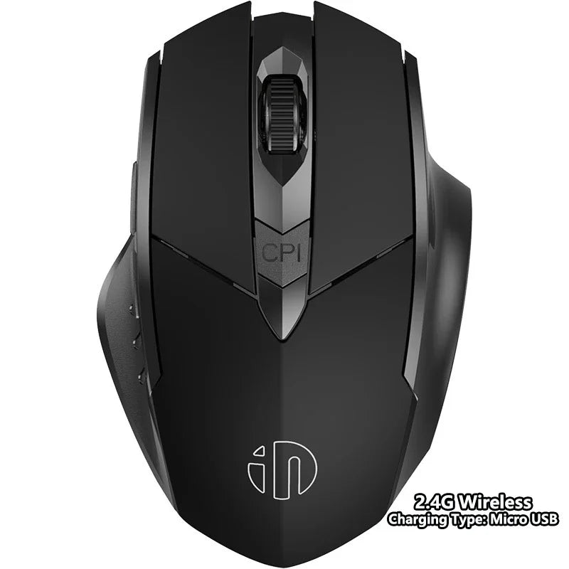 Bluetooth Compatible Mouse Rechargeable 2.4G INPHIC PM6 Wireless Mouse Office Mute Support PC Laptop Tablet Smartphone Universal