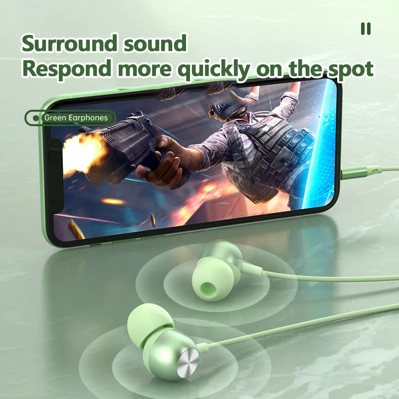 Type C Headphones For Samsung Galaxy S24 S23 S21 S22 Ultra Wired Earphones A53 A52 A34 A54 Note 20 5G 3.5mm Jack Earbud Headset