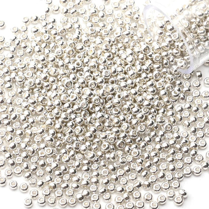 12Grams/Tube 2mm Metallic Seed Beads Japanese Round Glass Seedbeads For DIY Needlework Dress Adornment Sewing 1200pcs