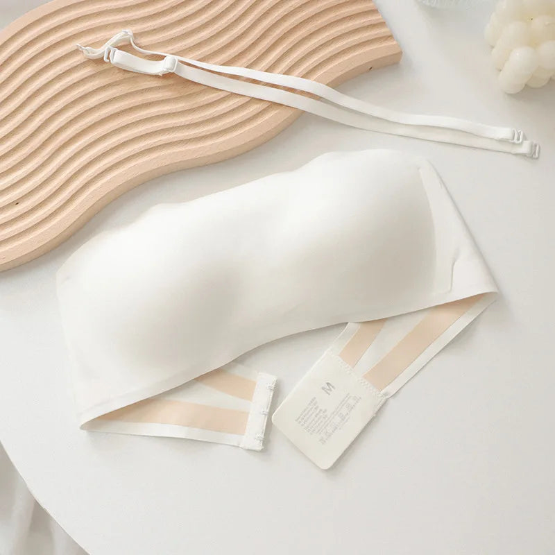 Sexy Seamless Tube Top Bra Invisible strapless Bras Women Underwear thin Non slip Push up Bralette Wireless Female Lingerie