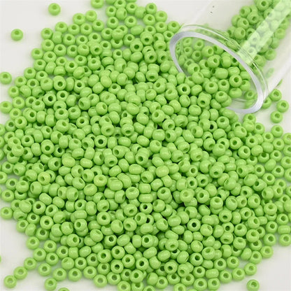 12Grams/Tube 2mm Metallic Seed Beads Japanese Round Glass Seedbeads For DIY Needlework Dress Adornment Sewing 1200pcs